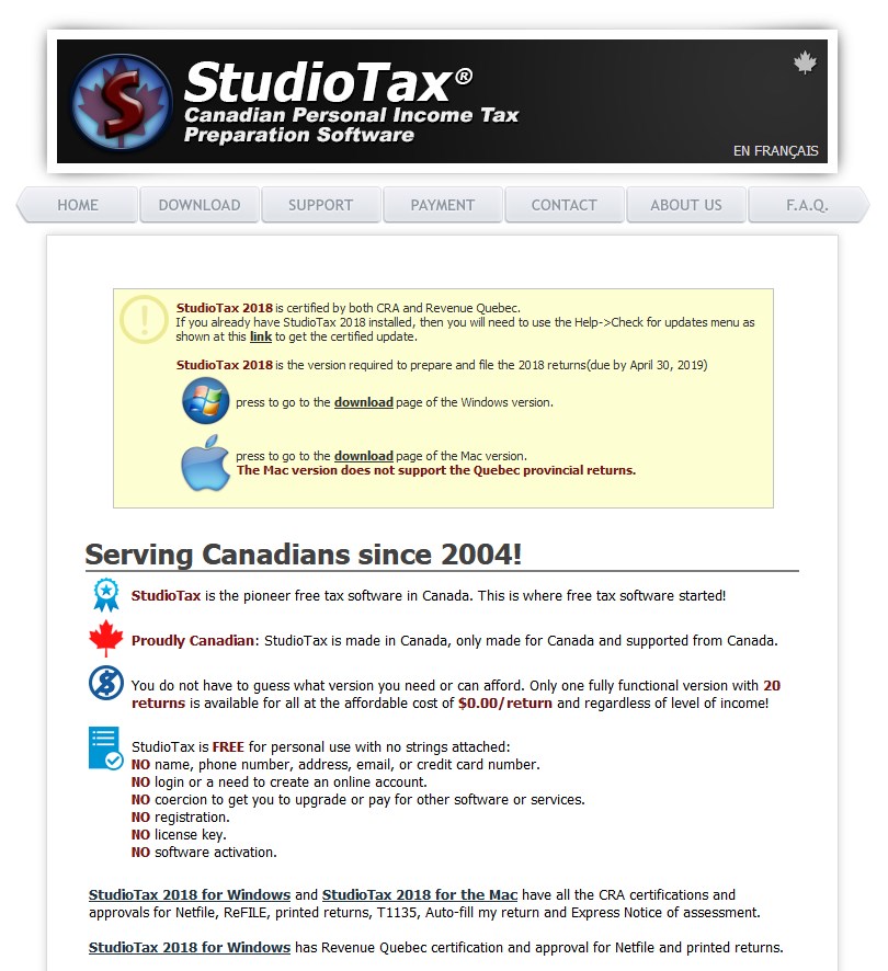 studiotax for mac 2015