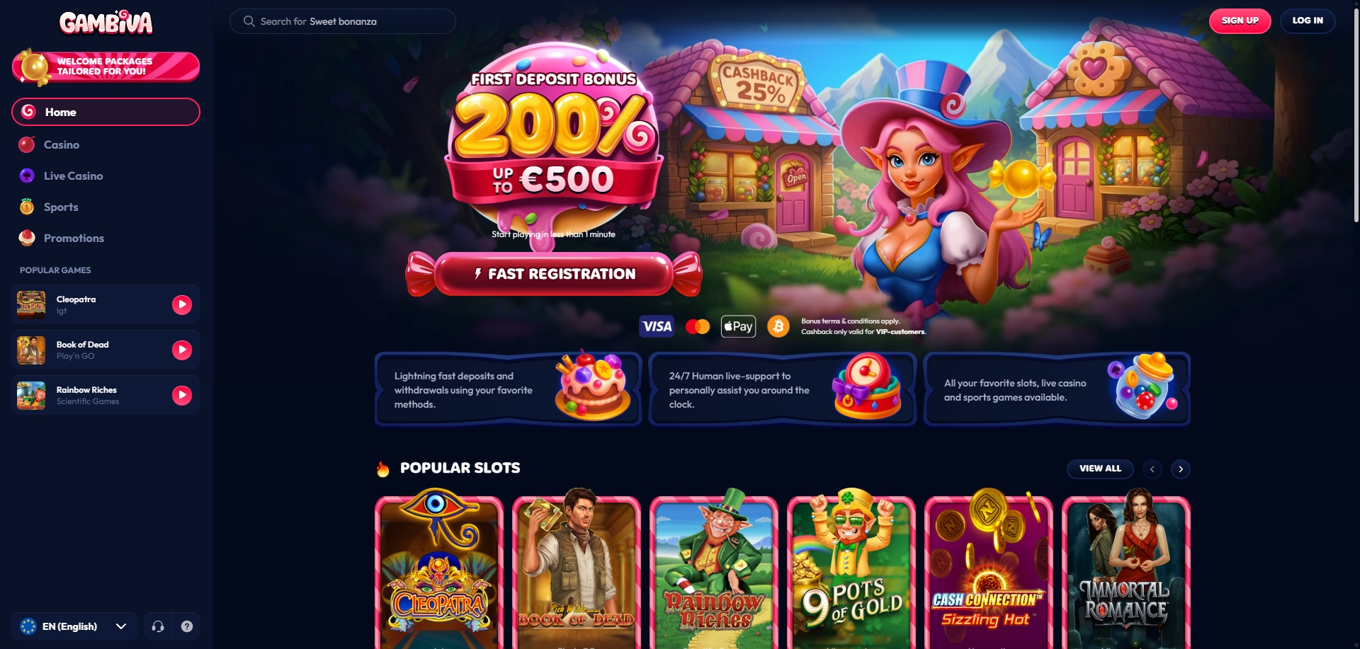 Aperçu du casino gambiva