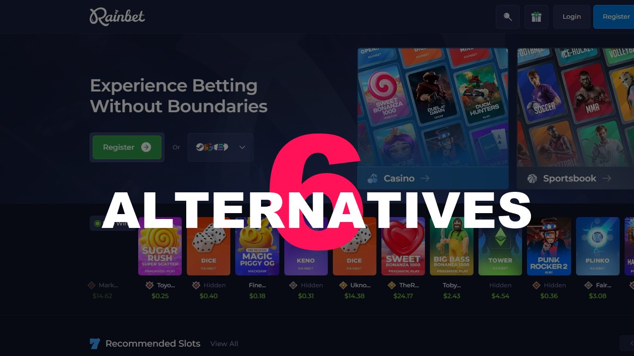 Les 6 meilleures alternatives a Rainbet